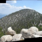Jean Peak seen from Stith’s first sticking point just off the trail.                     Photo by Tom Chester