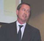 Assemblyman Brian Nestande (R-64) leaves the forum after speaking to the Hemet Unified School District board. Photo by J.P. Crumrine