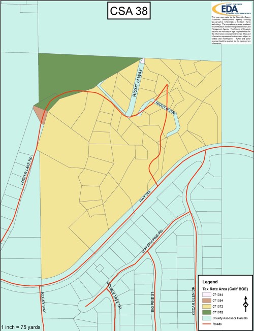 CSA 38 TRA map