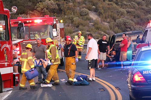 Motorcyclist injured in Hwy. 74 collision