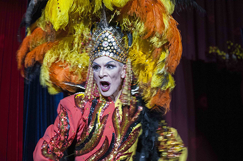 Melissa Stratman belts out a colorful number during the Rustic Cabaret Evening on New Year’s Eve.  Photo by John Pacheco