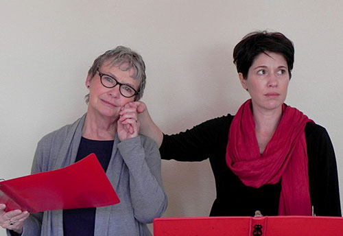 Michele Marsh (left) and Meg Wolf will appear in "Eleemosynary" Friday evening. Photo courtesy of Suzanne Avalon