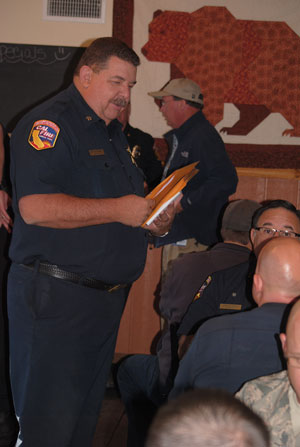 Kevin Gaines, Riverside County Division Chief at Oak Glen, planned and organized the May 22 fire drill. 