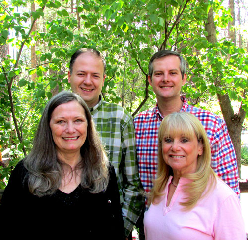 The Art Alliance of Idyllwild elected four new board directors. Back row, from left, Marc Kassouf and Nathan DePetris, and front row, from left, Elizabeth Miller and Lesly Martin. Kassouf and DePetris co-chair the Membership Committee, Miller will oversee the Hospitality Committee and Martin will head Marketing and Public Relations.“We are delighted to welcome each of these talented individuals to our community, organization and board,” said Gary Kuscher, AAI president. “We welcome their new perspective and believe that their professional expertise will help AAI grow and achieve its mission of marketing Idyllwild as an arts destination and the work of its talented member artists.” Photo courtesy AAI 