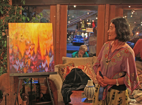 Hiroko Momii moved to Idyllwild in 2012 and joined AAI two days before an art show in July 2012.  File photo/Barbara Reese