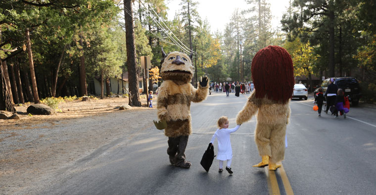 Max and the Wild Things (a.k.a. Jacob, Evelyn and Theresa Teel) were popular parade-goers this year.  All photos by Cheryl Bayse (unless otherwise noted)