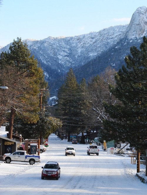 The middle of Idyllwild from the second level of "The Fort"