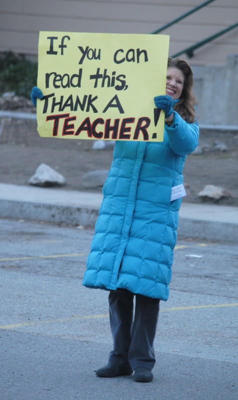 Barbara Longbrook, one of many Idyllwild School teachers upset over the lack of contract with teachers