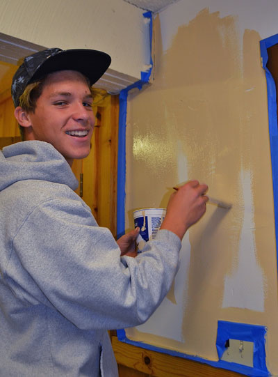 As part of his journey to earn his Eagle rank in Boys Scouts, Chad Schelly (above) of Idyllwild approached Wendy Watts at Town Hall to offer help. He agreed to organize a project to paint the downstairs interior walls and to do yard abatement. In scouting, a young man cannot earn his Eagle until he has completed a service project that is helpful to any organization in his community. The Scout is required to plan, develop and give leadership to others in this project.  Chad’s project involved more than 75 hours of volunteer time. Chad had seven other Scouts from his troop helping. 