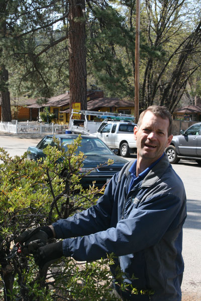 Mark Taylor in his element — with plants. Photo by Marshall Smith 