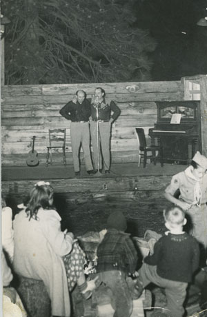 The Kretsinger boys — Charles and Gene — at a Town Hall campfire event in 1948. File photo