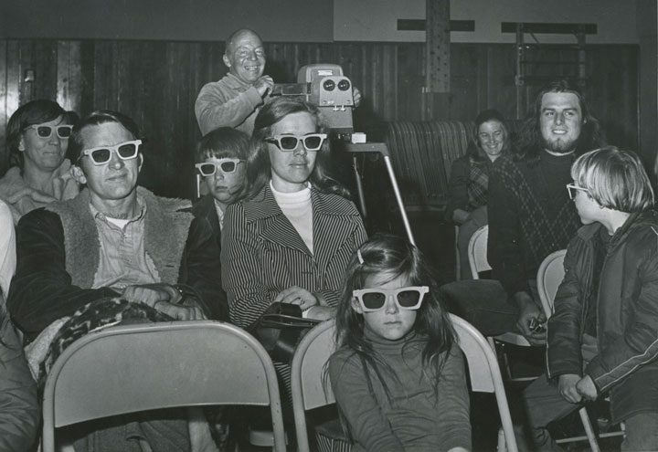 Cecil Tozier recreated experiences in remote regions of South America for the Idyllwild Elementary School’s Parents Club in March 1973. Through the realism of stereo slides and polarizing glasses, the Toziers opened a window on life in the back country of the Guianas, Venezuela and Angel Falls, Argentina and Brazil. File Photo