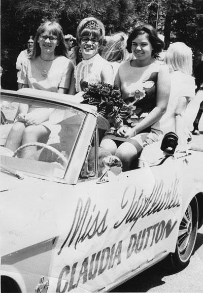 Claudia Dutton (center) was chosen Miss Idyllwild for the Bear Flag Festival in 1968. File Photo