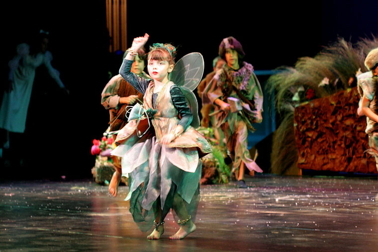 Tiffany Brannan at age 6, featured as Tinkerbell in “Peter Pan” at the McCallum Theatre in Palm Desert.Photo courtesy Jim Brannan 