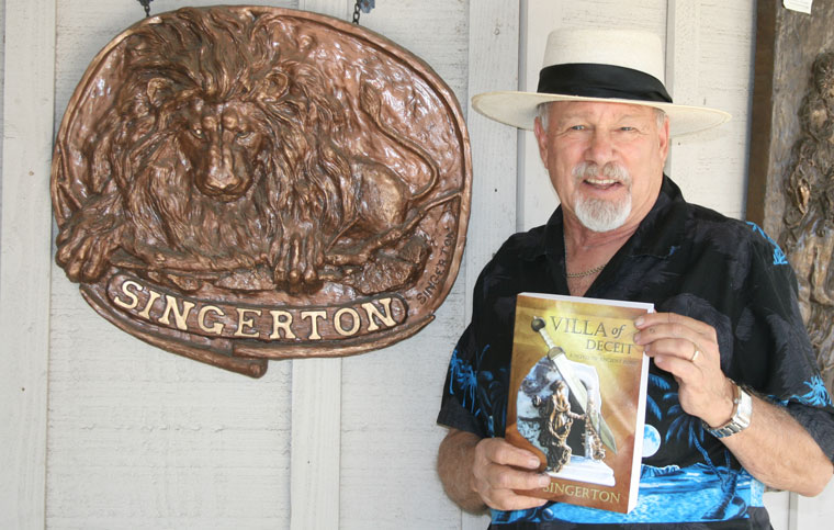 Ron Singerton, Idyllwild gallery owner, in his new role as author, is the next speaker for Eduardo Santiago’s Idyllwild Authors Series. Photo by Marshall Smith