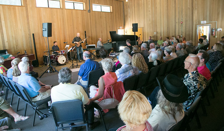 Stephens Recital Hall at Idyllwild Arts was full Sunday afternoon during the Barnaby Finch and Friends concert. The concert and brunch, held earlier in the day, was a benefit to raise funds for the Idyllwild Arts Scholarship Fund. 