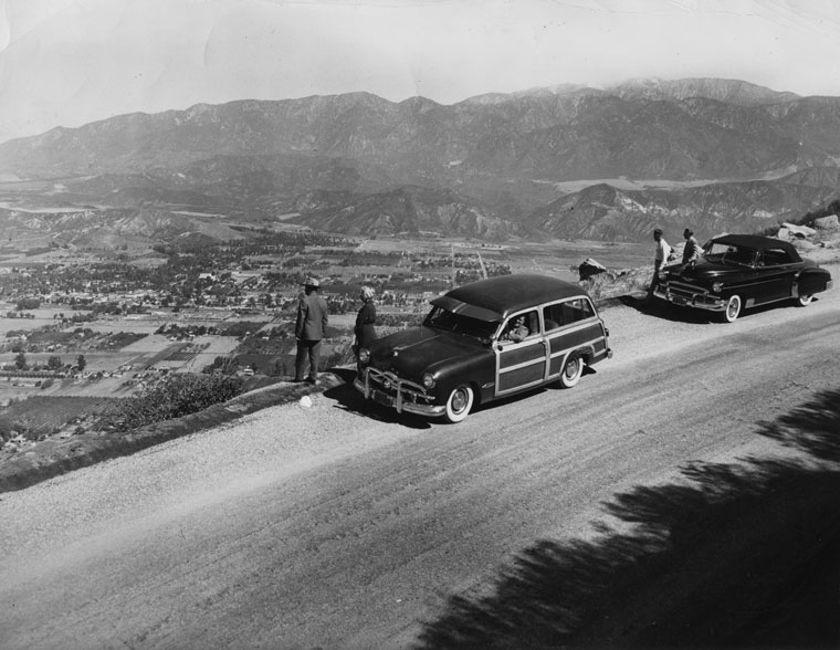 Overlooking Banning on the Idyllwild-Banning Highway in 1952.File Photo 