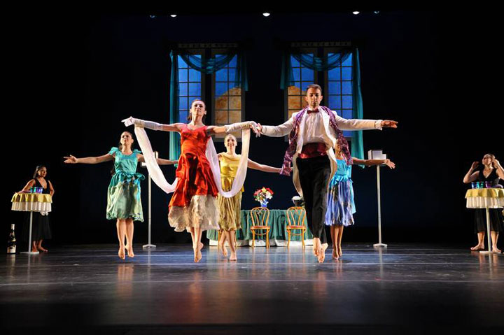 While a tenured professor of dance at Cal State Fullerton, Johnson saw many of his choreographed pieces splendidly presented. In this, “Salon de Soiree” Johnson created a brilliant 1930s cocktail party, elegant and beautiful. Photo courtesy of Robin Johnson 