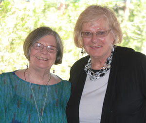 From left, Carol McClintic and Renate Caine will lead the panel discussion about “Learning from Chronic Pain and Fatigue” next week. Photo by J.P. Crumrine