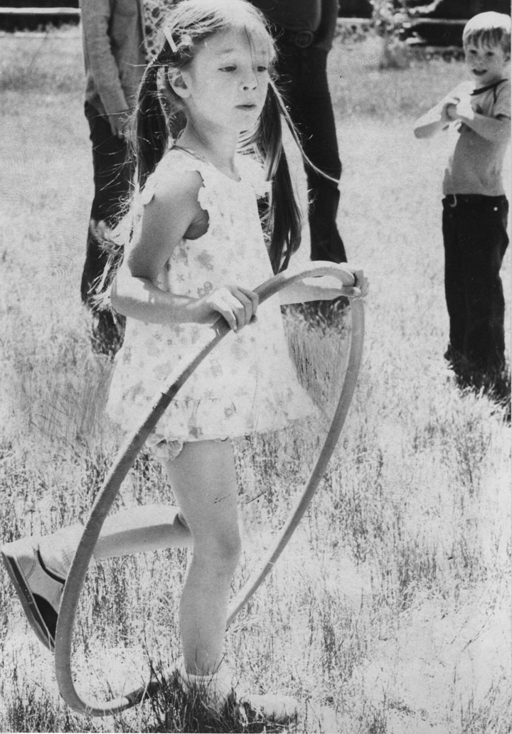 Jenni Haire, 5, was one of seemingly hundreds of Idyllwild School children who enjoyed a play day at Idyllwild County Park in June 1976. According to Principal Nels Carlson, play day was an “organized chaos” permitted at the end of the term. file Photo