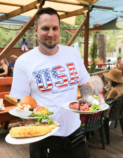 Tommy’s Kitchen had a tasty Fourth of July barbecue. Photo by Cheryl Bayse 