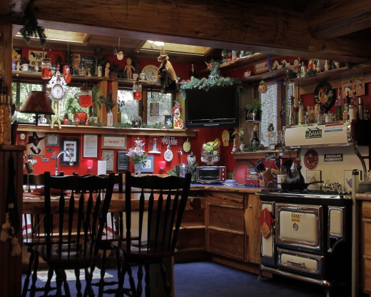 This is the kitchen at the “whimsical” home on the 15th-annual Home Tour sponsored by the Idyllwild Area Historical Society. Photo by John Drake