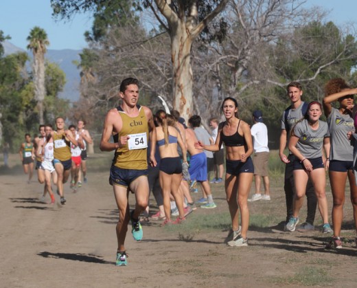 In Saturday’s Pac West Conference Championship, Idyllwild’s Jayden Emerson of California Baptist University finished 13th in the 8-kilometer race with a time of 25:29:99. This was the team’s fifth straight conference championship. A freshman, Emerson earned all-conference second team honors.Photo by Jessica Priefer