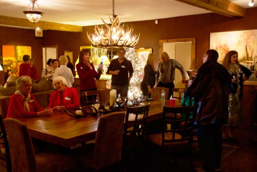 The Friends of the San Jacinto Mountain County Parks enjoy their Christmas party at the Rainbow Inn Friday, Dec. 18. Photo by John Drake 