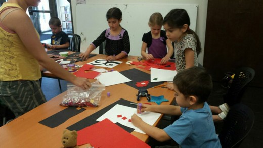 Thanks to funding by the Art Alliance of Idyllwild, homeschool art classes started this past week at Idyllwild Library. Photo by Mary Edmundson