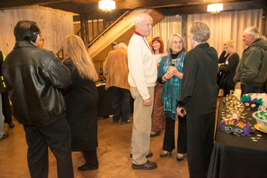 The Art Alliance of Idyllwild held an appreciation gathering at Middle Ridge Gallery Saturday evening. Photo by Jenny Kirchner