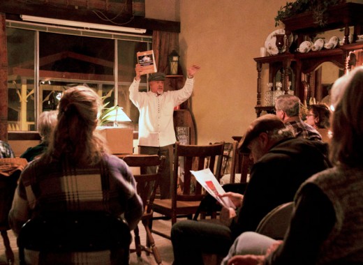 Author Ron Singerton offers advice about navigating the publishing industry Friday at Silver Pines. Singerton was part of the ICC Speaker Series. Photo by John Drake