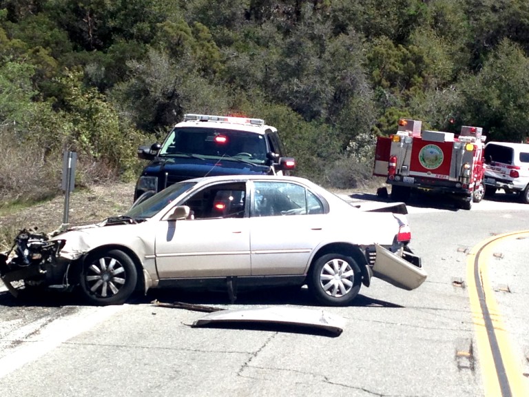 Three injured in traffic collision at Mountain Center