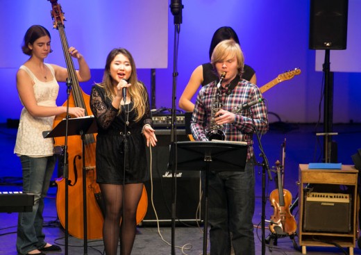 Idyllwild Arts Jazz Concert was a hit on Tuesday night at the IAF Theatre. It was the first student jazz concert of 2016.Photo by Jenny Kirchner 