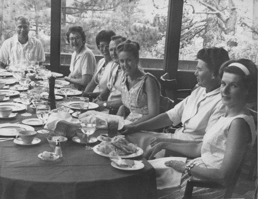 Teachers and their friends dine at the Tirol Restaurant in Pine Cove in the 1960s. The Tirol, built in 1962, closed in 1966. It was a $400,000 restaurant that drew celebrities from all over the world.File photo 