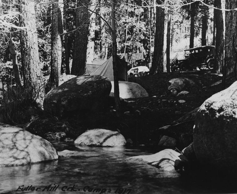 Fuller Mill Creek camping in 1917.File Photo