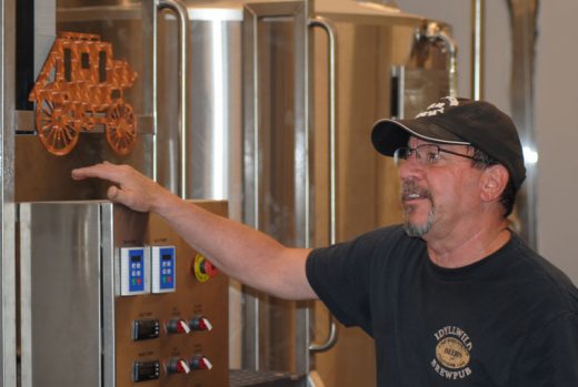 Don Put discusses his tanks and vessels as he prepares for the fall opening of Idyllwild Brewpub. 