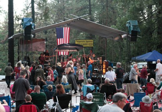 Grupo Bohemio keeps the crowd on their feet during last year’s summer concert.File photo