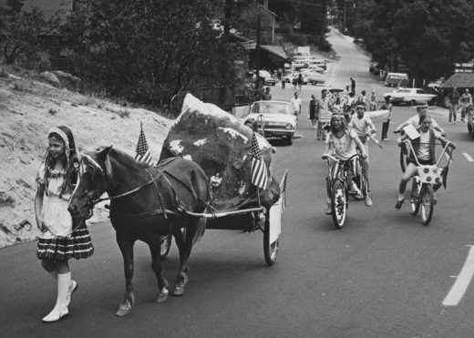 Small-town America was very much alive in Idyllwild in 1972 where children took part in the annual Fourth of July Parade. File photo