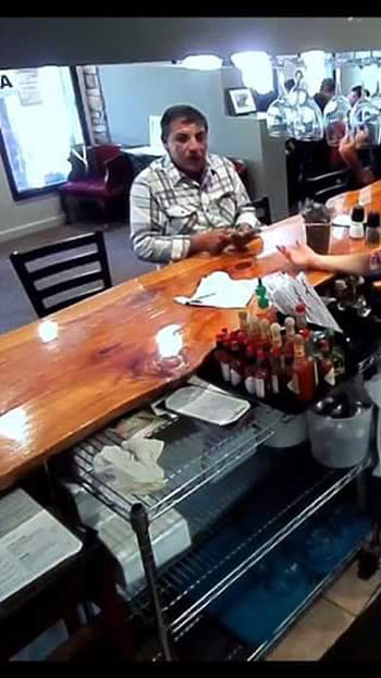 On Sunday, Sept. 25, the man pictured here visited a number of Idyllwild businesses trying to get change for $100 bills. Although not confirmed at this time, the bills were likely counterfeit. Also, Riverside County Sheriff’s Deputy Deputy Graham said a merchant had positively identified this man as the one who stole cash drawer money. Sgt. Robert Duckett, Hemet Station, said the station would begin comparing the photo with department databases. Photo courtesy Tony ALlen