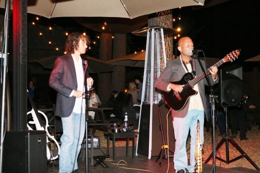 Brazilian jazz duo Marcio (left) and Marcelo (right) performed at Ferro this weekend and will return Sunday.Photo by Alan Belanger