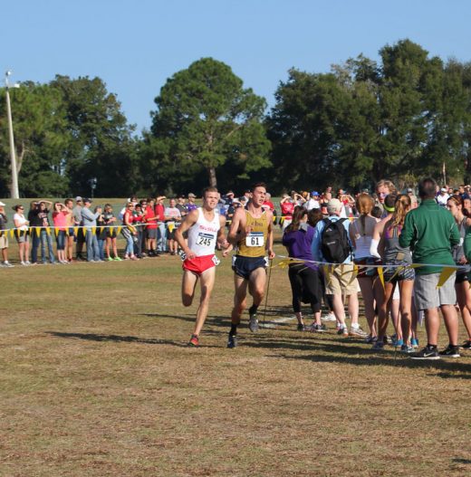 Jayden Emerson, a sophomore at California Baptist University and from Idyllwild, finished 86th in the National Cross-County Championship for the National Collegiate Athletic Association’s Division 2. The team finished 15th and Emerson had the second best time for the team in the 10-kilometer race. Photo by Jessica Priefer 