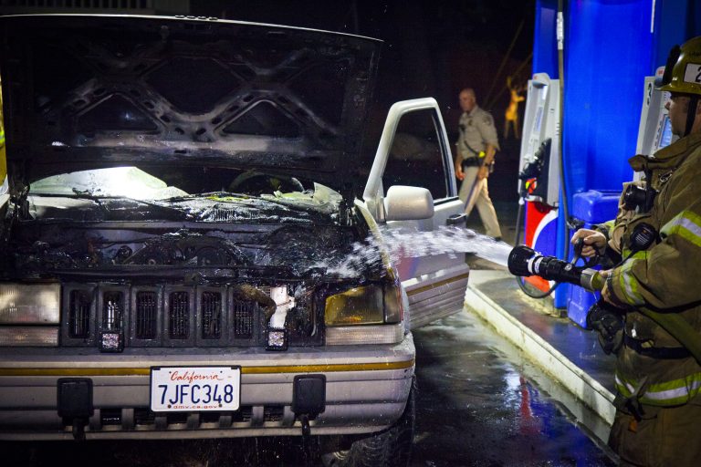 Car fire in Pine Cove Wednesday night