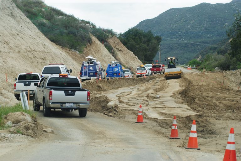 A photographic tour of the damage to and repair of Highway 74