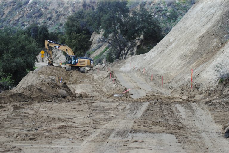 Work on Highway 74 between Mountain Center and Valle Vista