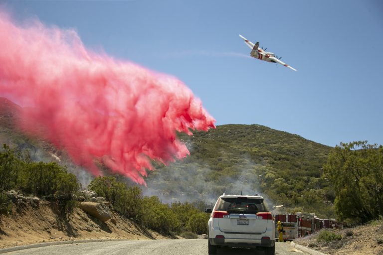 Motorhome burns in Pinyon