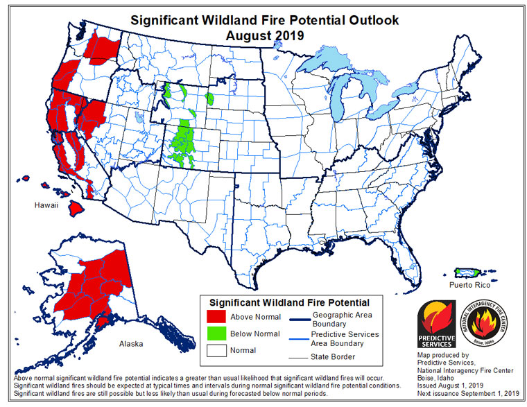 Fire season likely to continue into the fall