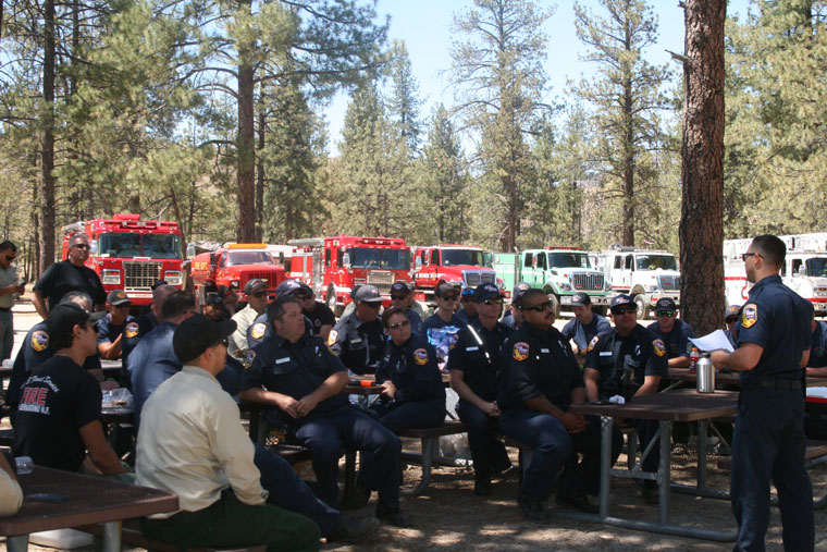 Mountain fire agencies train at Hurkey Creek