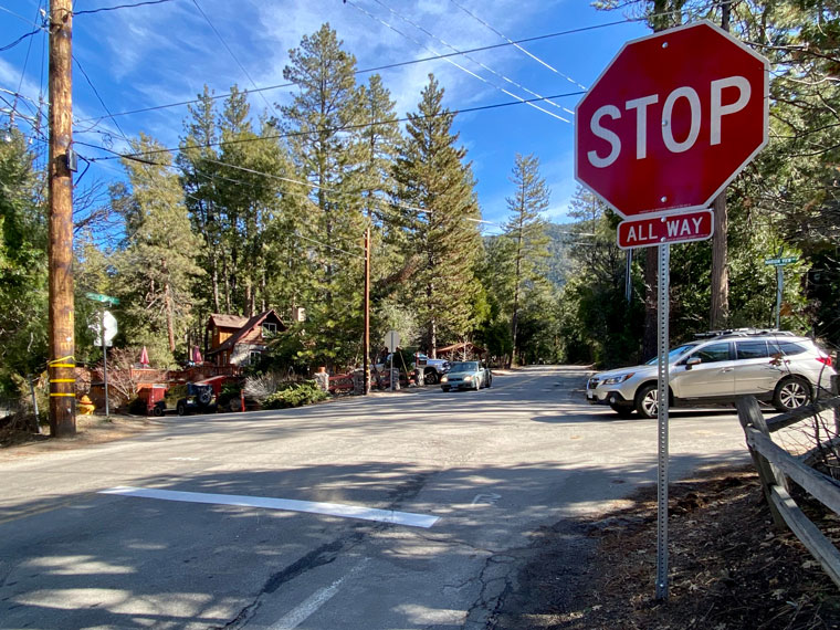 New four-way stop on South Circle