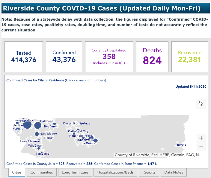 COVID-19 Local Update: Area has one COVID-19- related death