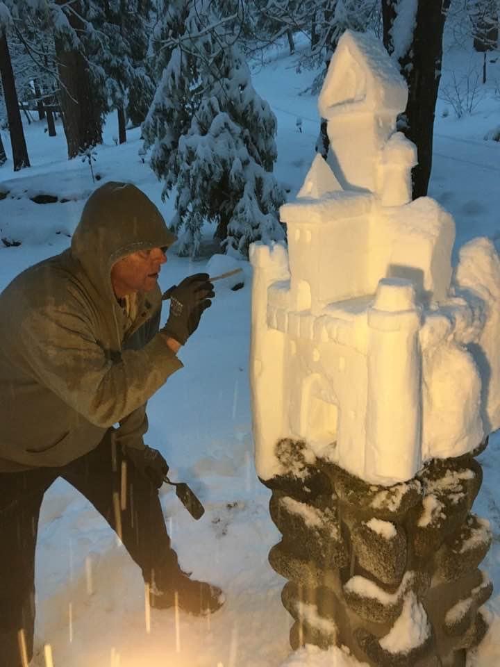 Local sculptor takes talent to the sand and snow